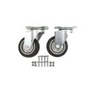 Escort C-2 Hand Truck & Dolly Swivel Caster Thermoplastic Tread/Polyolefin Core