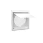 Inovate 6WVW 6" Flush Metal Wall Vent White
