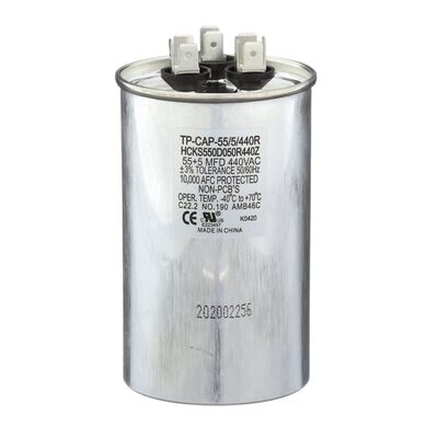 Tradepro TP-CAP-55/5/440R Air Conditioners Round Run Capacitor 55+5 MFD 440 Volt