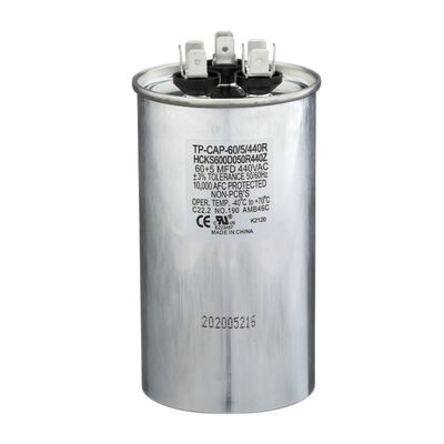 Tradepro TP-CAP-60/5/440R Air Conditioners Round Run Capacitor 60+5 MFD 440 Volt