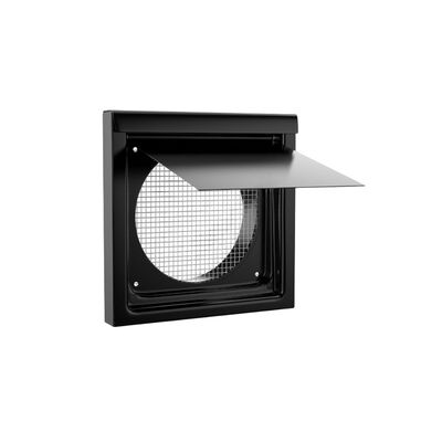 Inovate 6WVK 6" Flush Metal Wall Vent Black