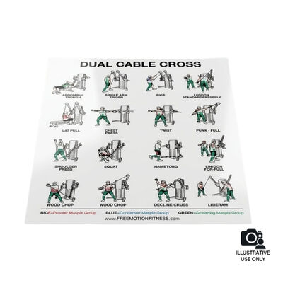 Freemotion 217233 Dual Cable Cross Decal