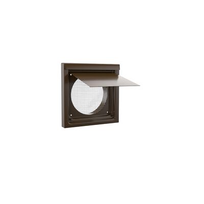 Inovate 6WVB 6" Flush Metal Wall Vent Brown