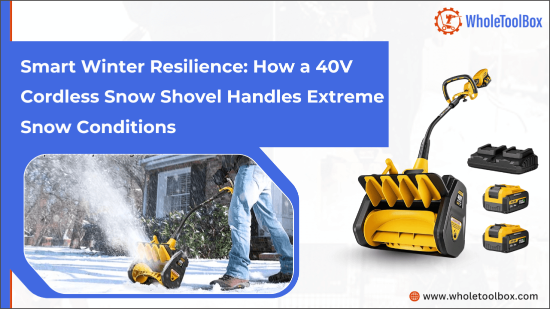 Smart Winter Resilience: How a 40V Cordless Snow Shovel Handles Extreme Snow Conditions