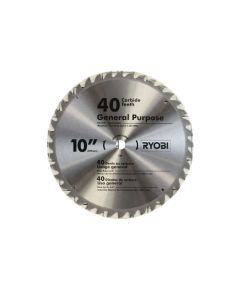 Ryobi Electric Tools 089100121806 Miter Saw Blade 10" 40T