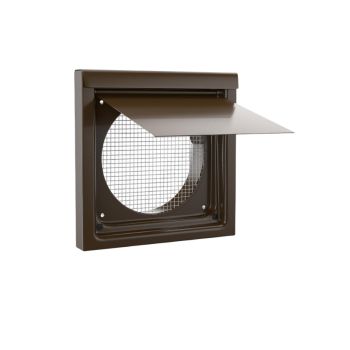 Inovate 6WVB-NC 6" No Collar Wall Vent Brown