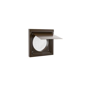 Inovate 6WVB 6" Flush Metal Wall Vent Brown