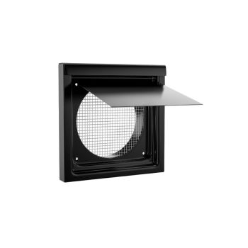 Inovate 6WVK 6" Flush Metal Wall Vent Black