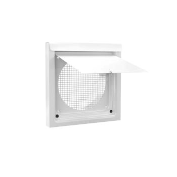 Inovate 6WVW 6" Flush Metal Wall Vent White
