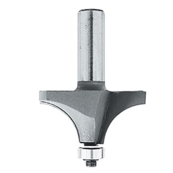 Makita 733120-2A Router Bit 1/4" Corner Round, 2 Flute, 1/4" shank C.T