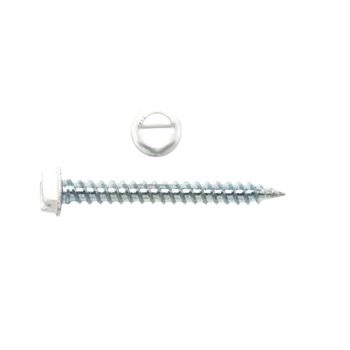 Tradepro TP-8X2TPW250 Hex Washer White Head Register Screw 8 X 2"