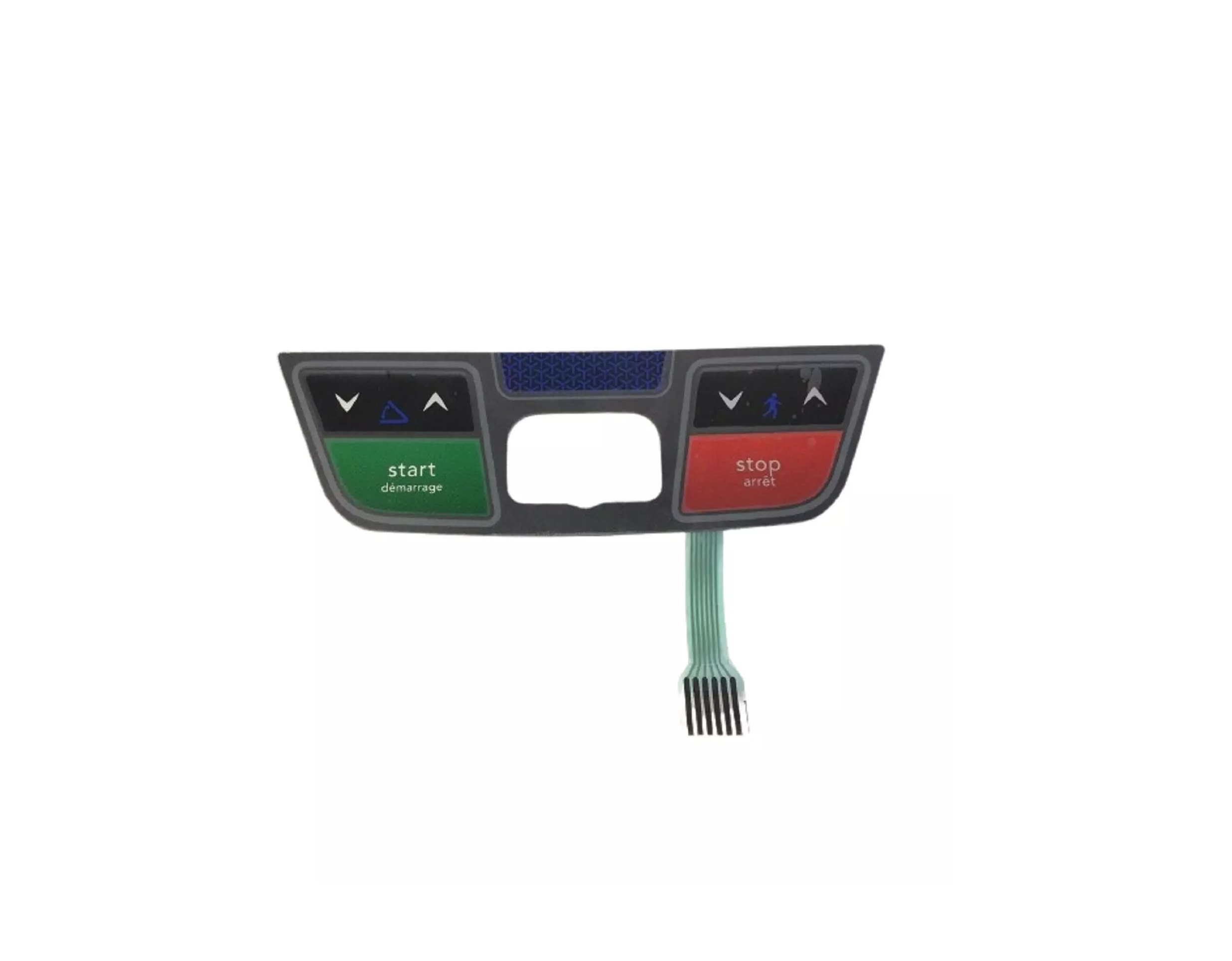 Horizon Fitness 1000303111 Treadmill Display Console Documentation Control Overlay Down