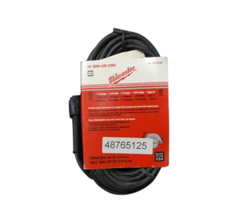 Milwaukee 48-76-5125 2-Wire 25' Quik-Lok Cord
