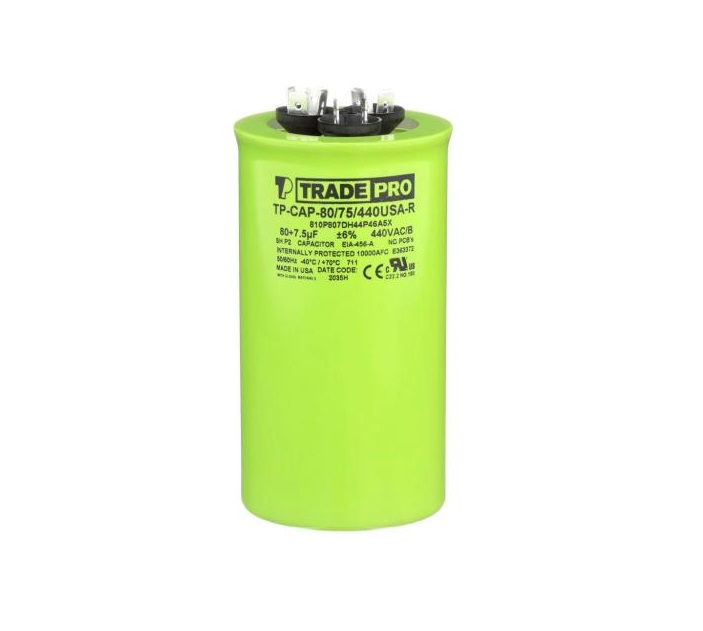 Tradepro TP-CAP-80/75/440USAR Capacitors Round Us Dual