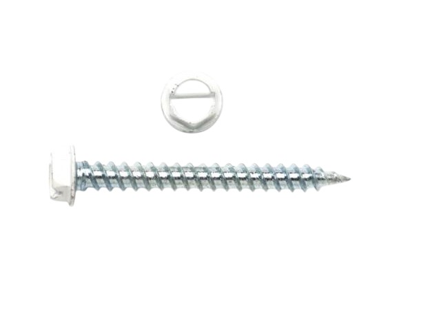 Tradepro TP-8X2TPW250 Hex Washer White Head Register Screw 8 X 2"
