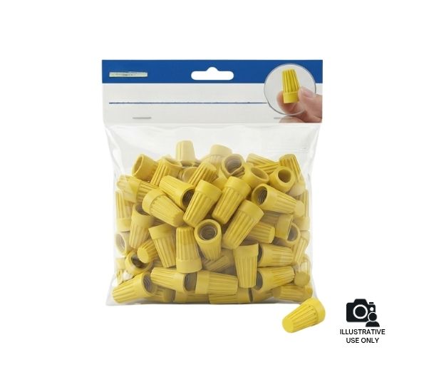 Ma-line MA01021P Twiston Wire Nut Yellow Tub Pack of 250